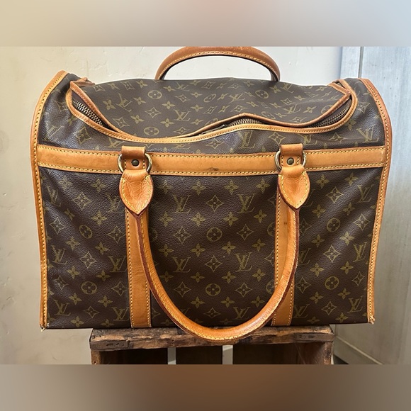 Louis Vuitton Handbags - Vintage (1982) Louis Vuitton Brown and Tan Monogram Travel Bag